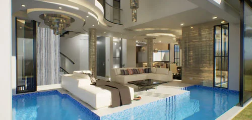 Piscina interior - Casa de playa San Bartolo 2024